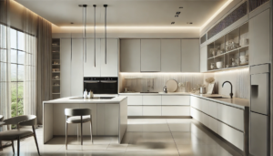 modern kitchen featuring sleek, minimalist cabinets. - how to remove kitchen cabinets