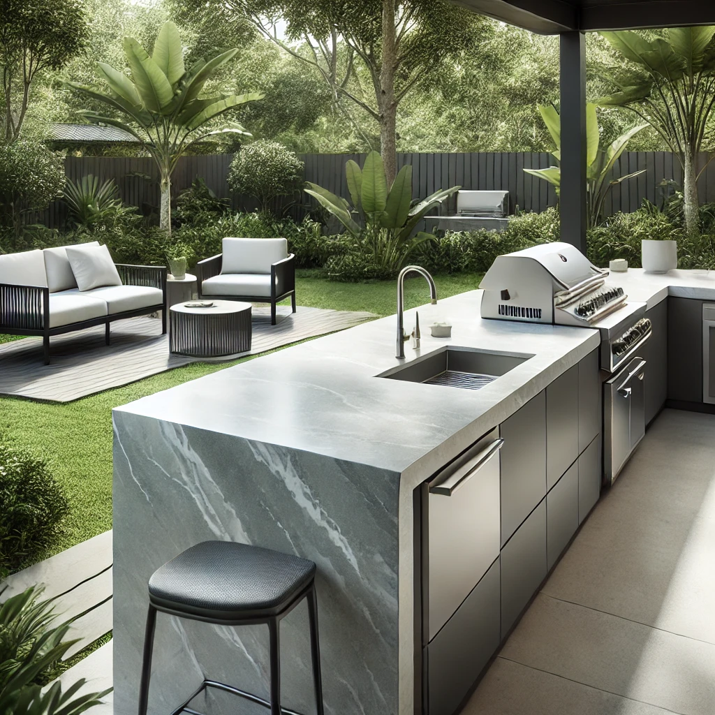 Outdoor Kitchen Countertops in Quartz