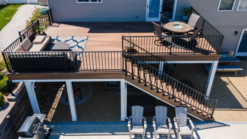 deck design on second floor