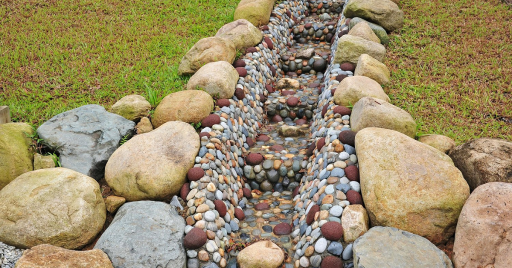 French Drains water runoff