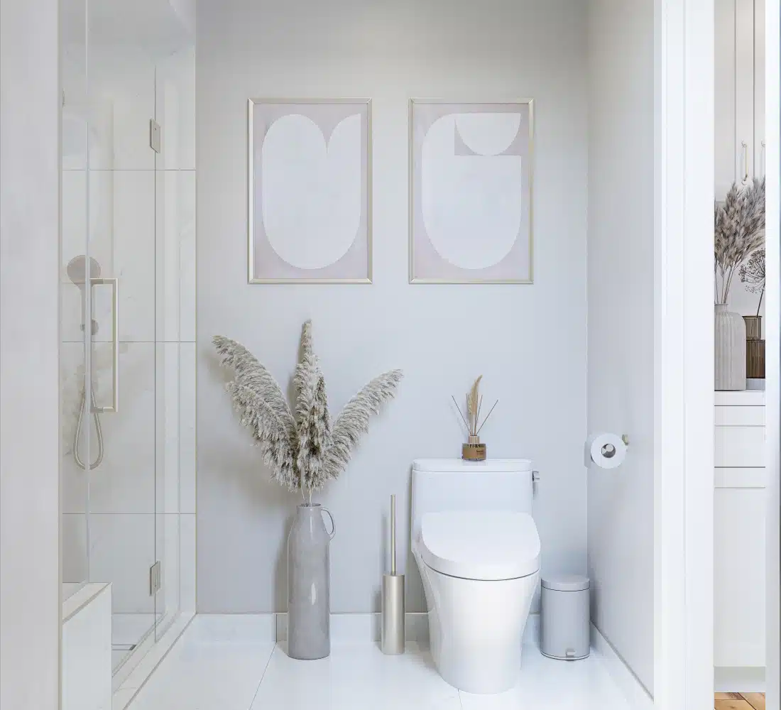 Berkeley bathroom remodel — vanity and mirror detail